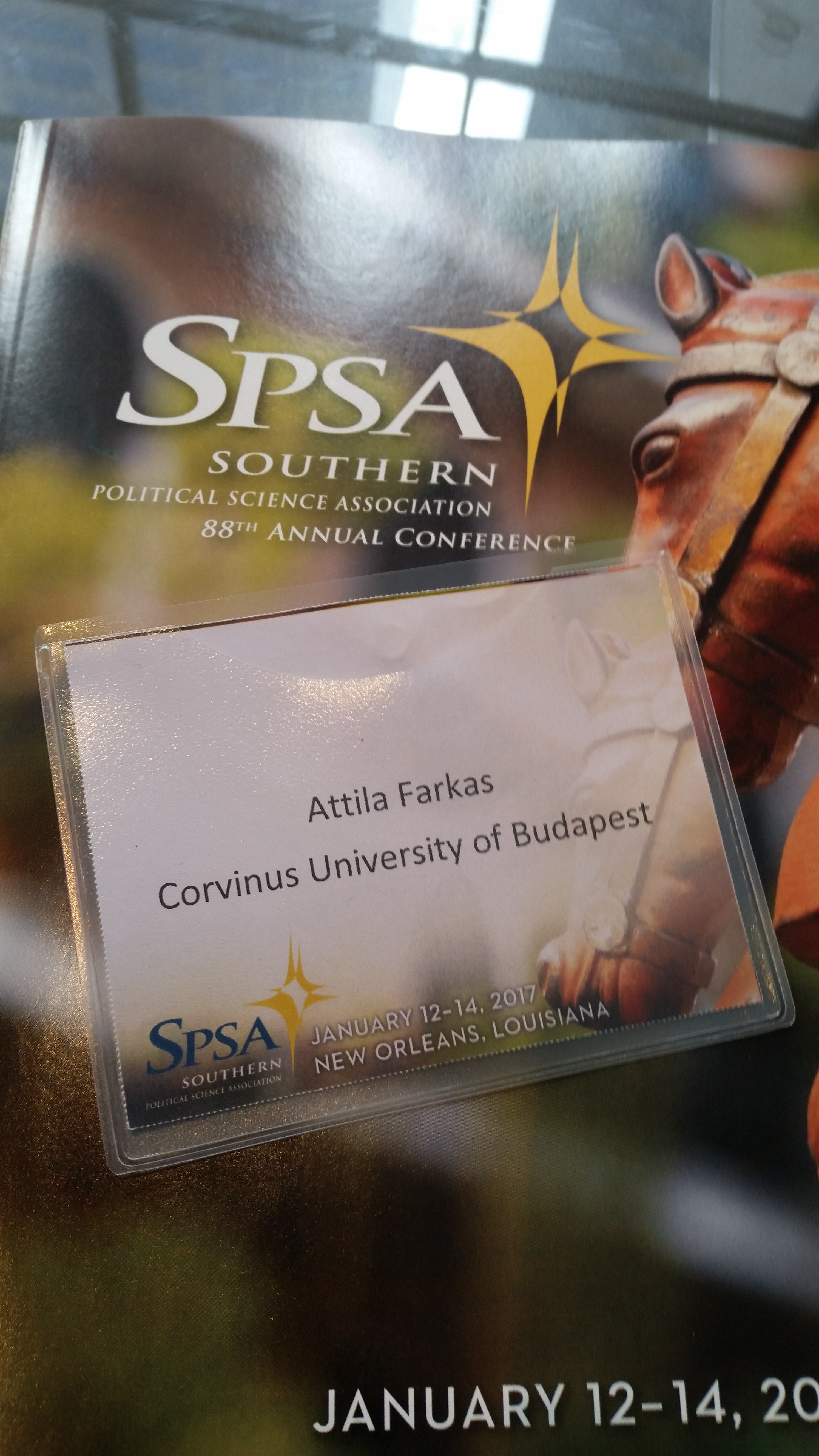 HIF Scholarship Recipient Attila Farkas Presents at Southern Political Science Association’s Annual Conference